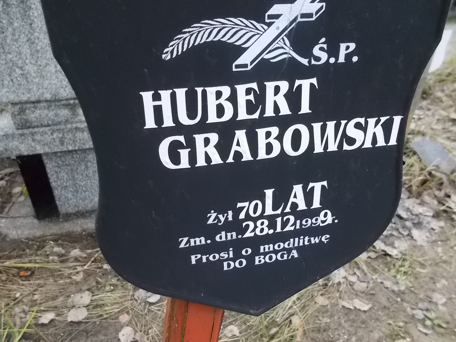 Herbert Grabowski 1929 Ostrołęka - Grobonet - Wyszukiwarka osób pochowanych