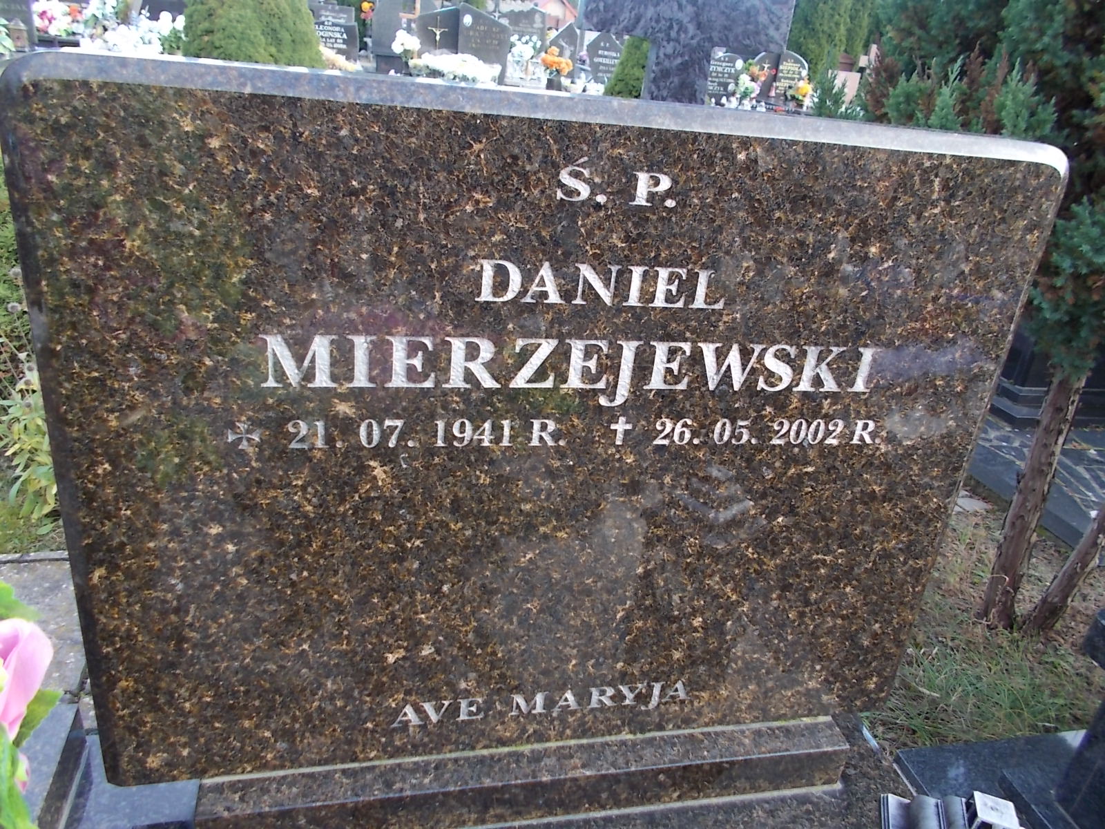 Daniel Mierzejewski 1941 Ostrołęka - Grobonet - Wyszukiwarka osób pochowanych