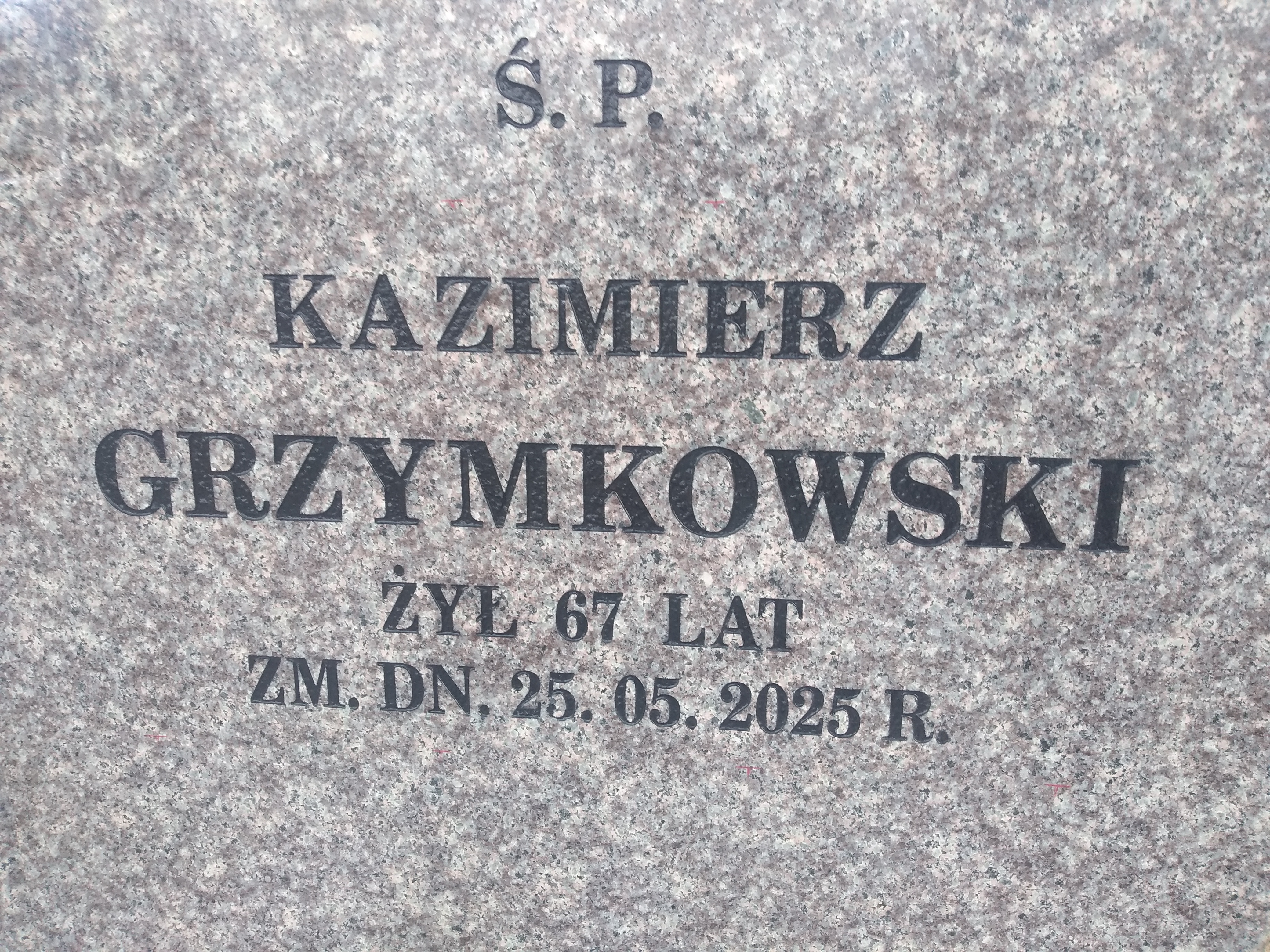 Kazimierz Grzymkowski 1957 Ostrołęka - Grobonet - Wyszukiwarka osób pochowanych