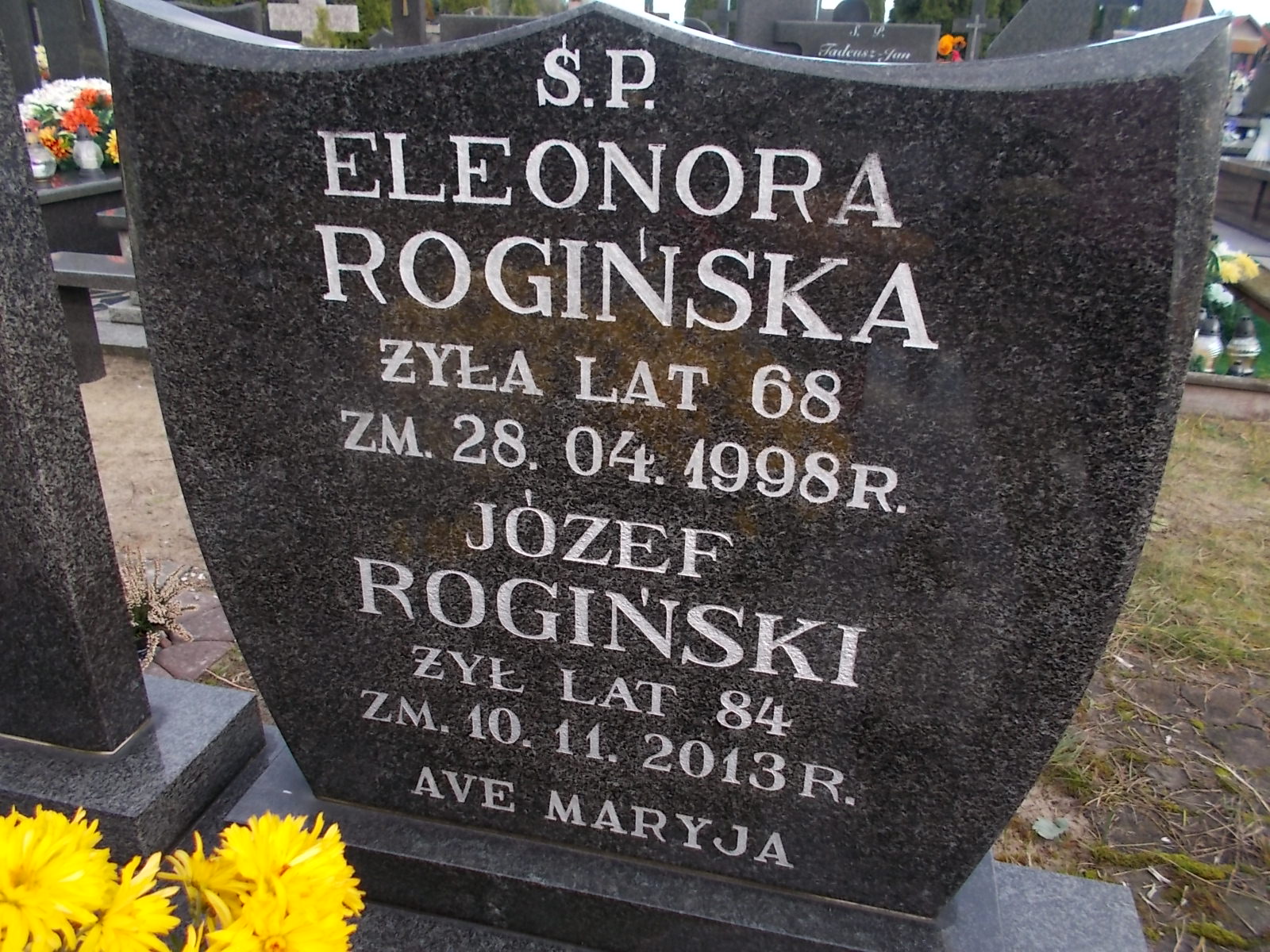 Eleonora ROGIŃSKA 1930 Ostrołęka - Grobonet - Wyszukiwarka osób pochowanych