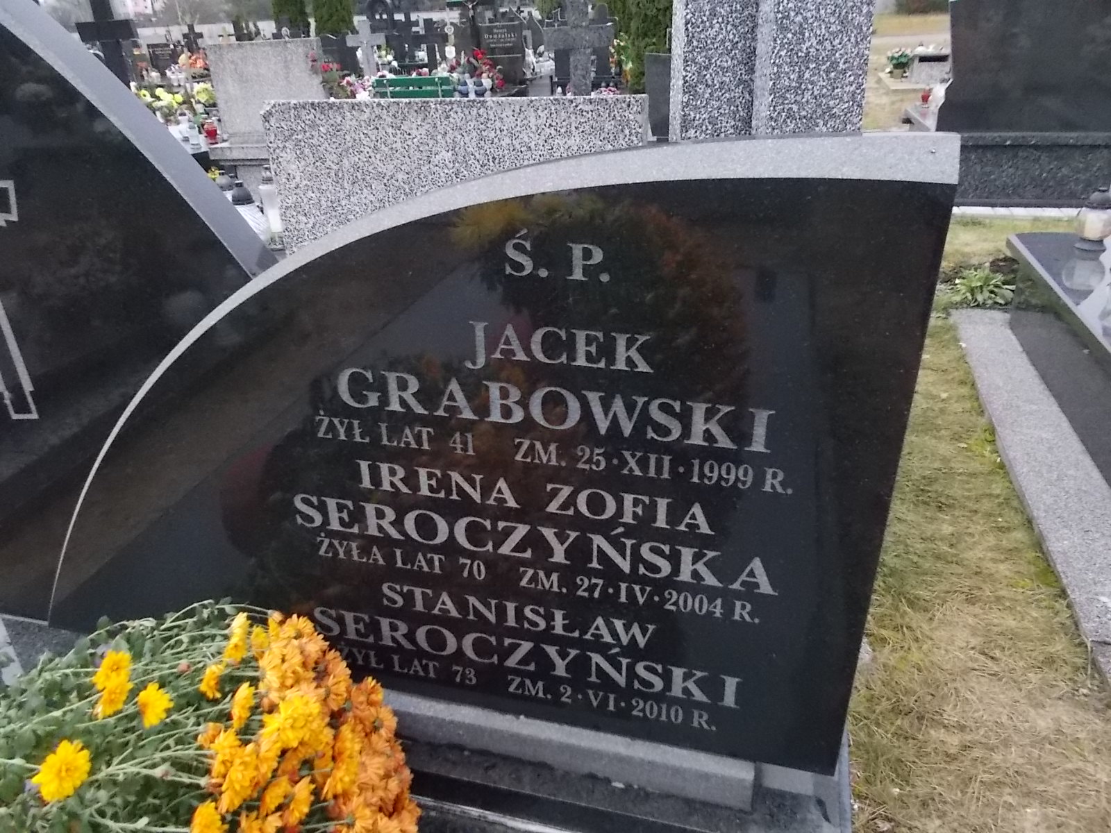 Jacek Grabowski 1958 Ostrołęka - Grobonet - Wyszukiwarka osób pochowanych