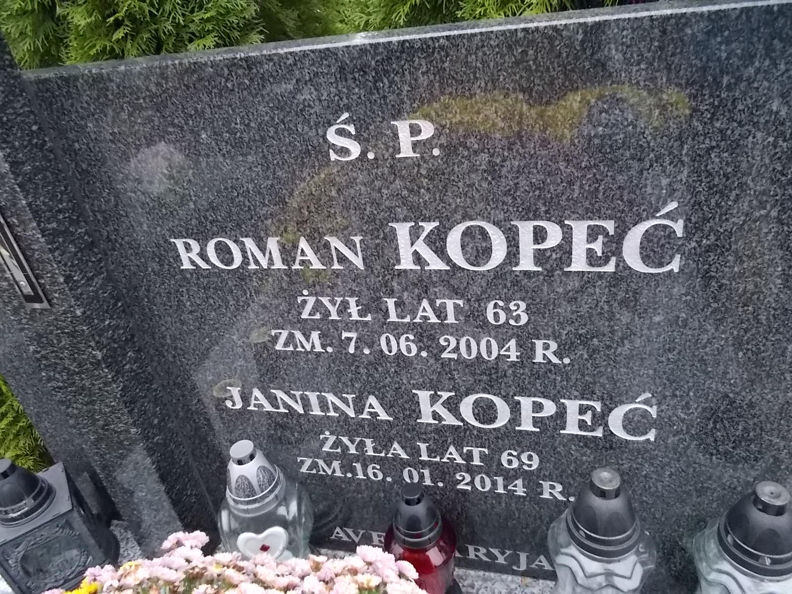 Roman Witold Kopeć 1941 Ostrołęka - Grobonet - Wyszukiwarka osób pochowanych