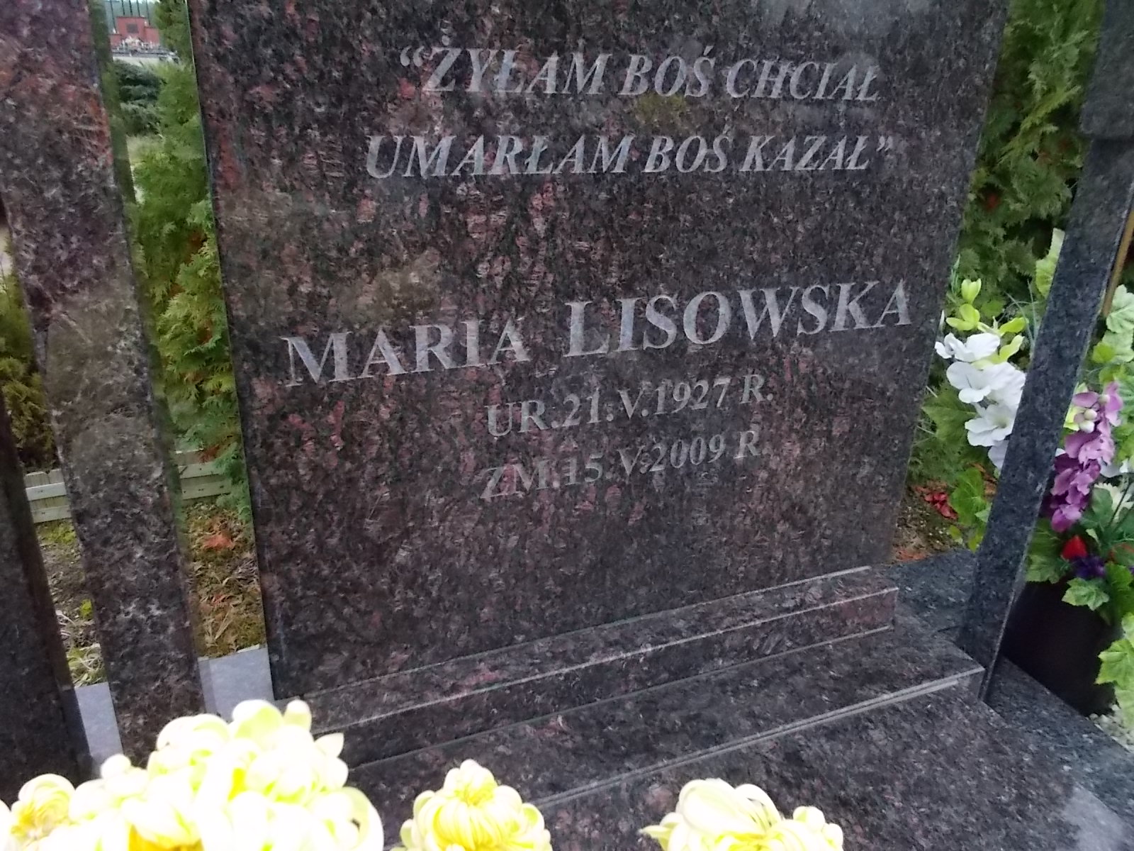 Maria Lisowska 1927 Ostrołęka - Grobonet - Wyszukiwarka osób pochowanych