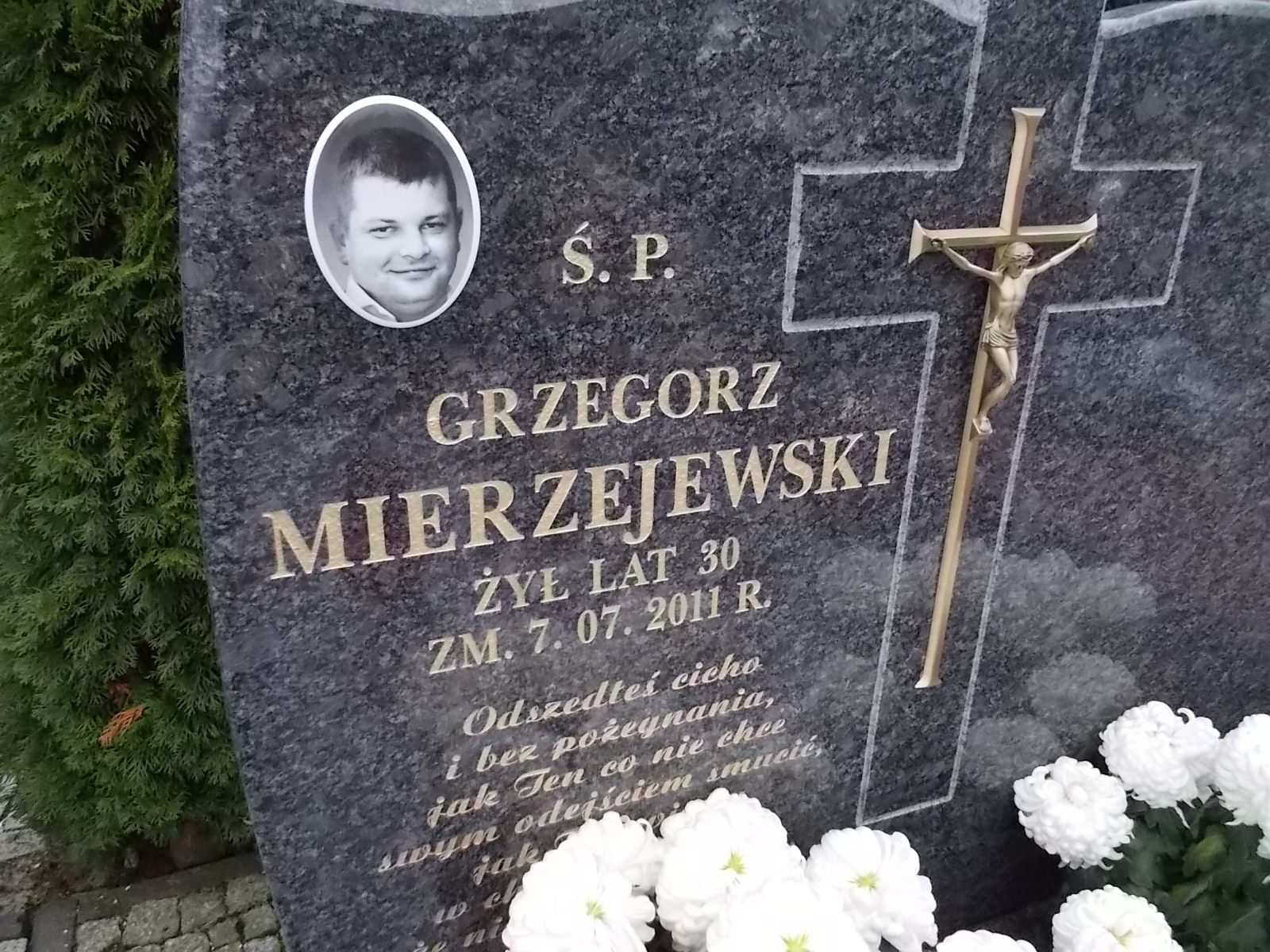 Grzegorz Mierzejewski 1981 Ostrołęka - Grobonet - Wyszukiwarka osób pochowanych
