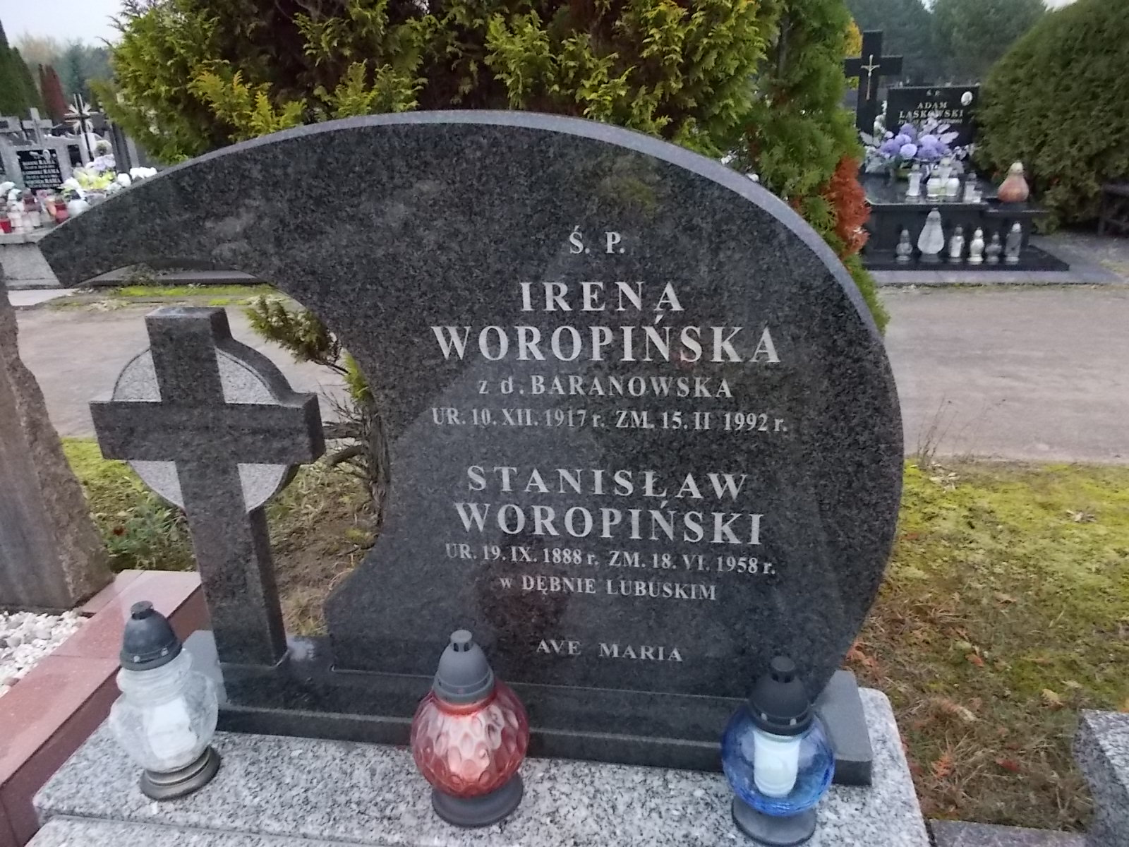 Irena Maria WORPIŃSKA 1917 Ostrołęka - Grobonet - Wyszukiwarka osób pochowanych