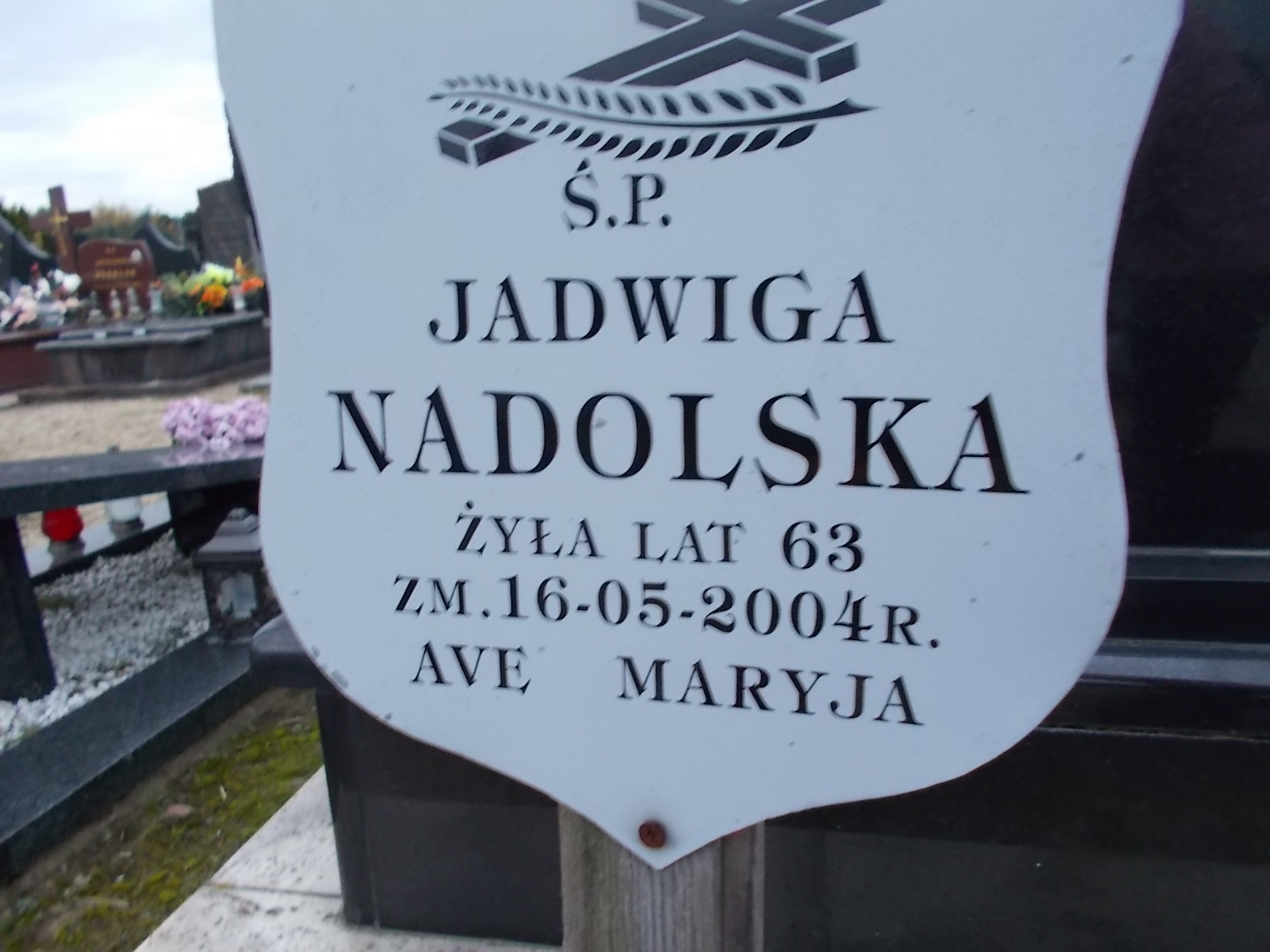 Jadwiga Nadolska 1941 Ostrołęka - Grobonet - Wyszukiwarka osób pochowanych