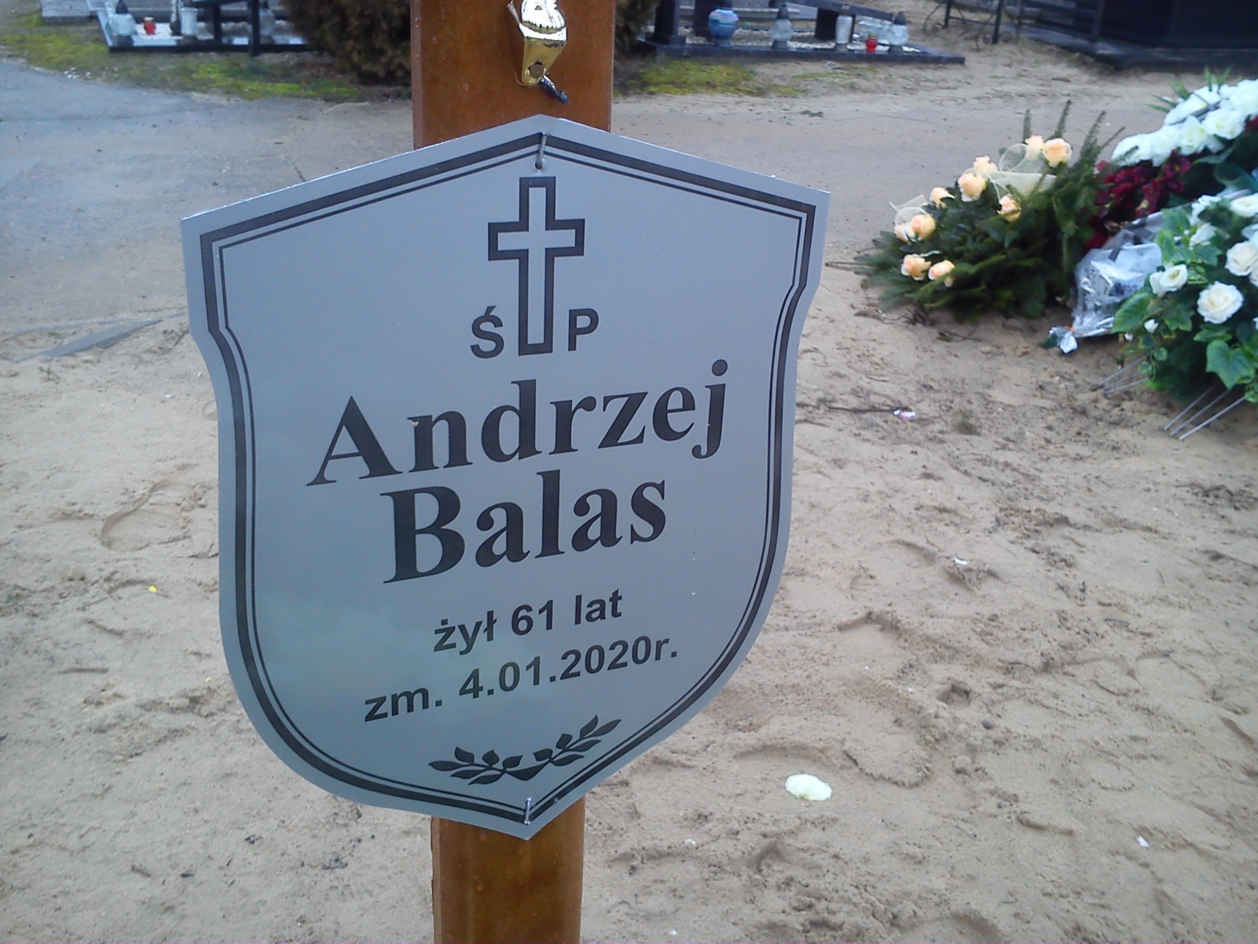 Andrzej Balas 1958 Ostrołęka - Grobonet - Wyszukiwarka osób pochowanych