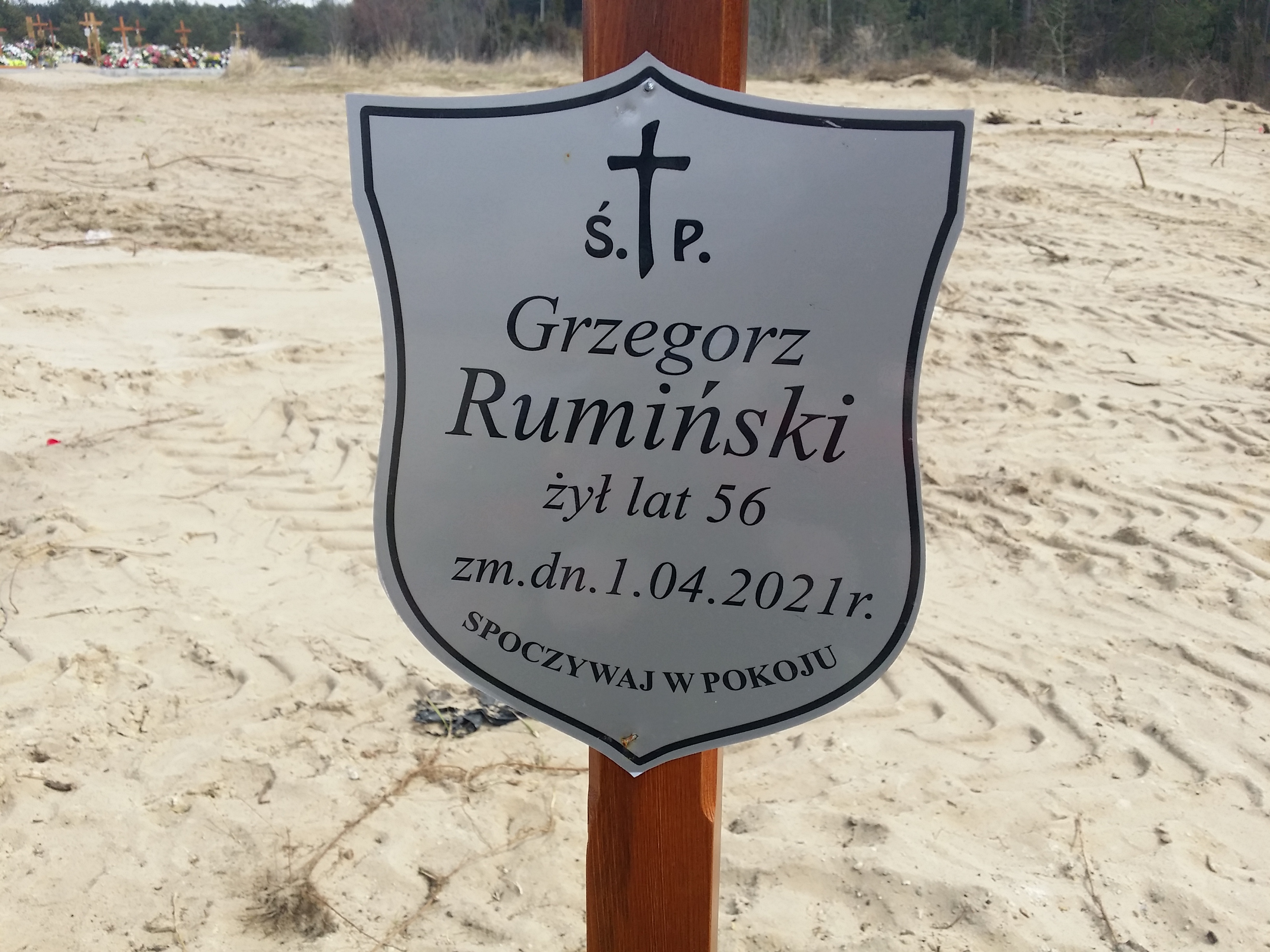 Grzegorz Rumiński 1965 Ostrołęka - Grobonet - Wyszukiwarka osób pochowanych