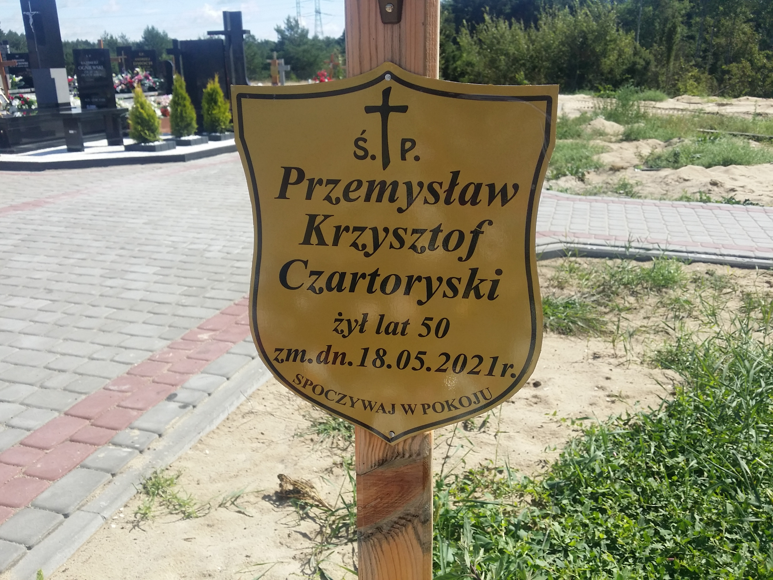 Przemysław Czartoryski 1971 Ostrołęka - Grobonet - Wyszukiwarka osób pochowanych