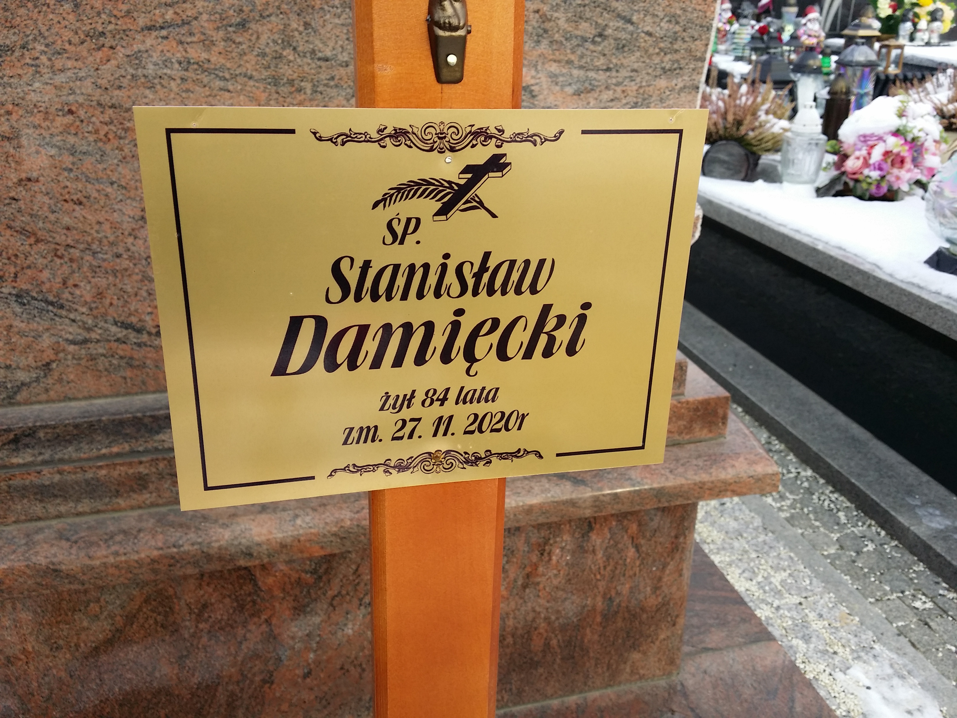 Stanisław Damięcki 1936 Ostrołęka - Grobonet - Wyszukiwarka osób pochowanych