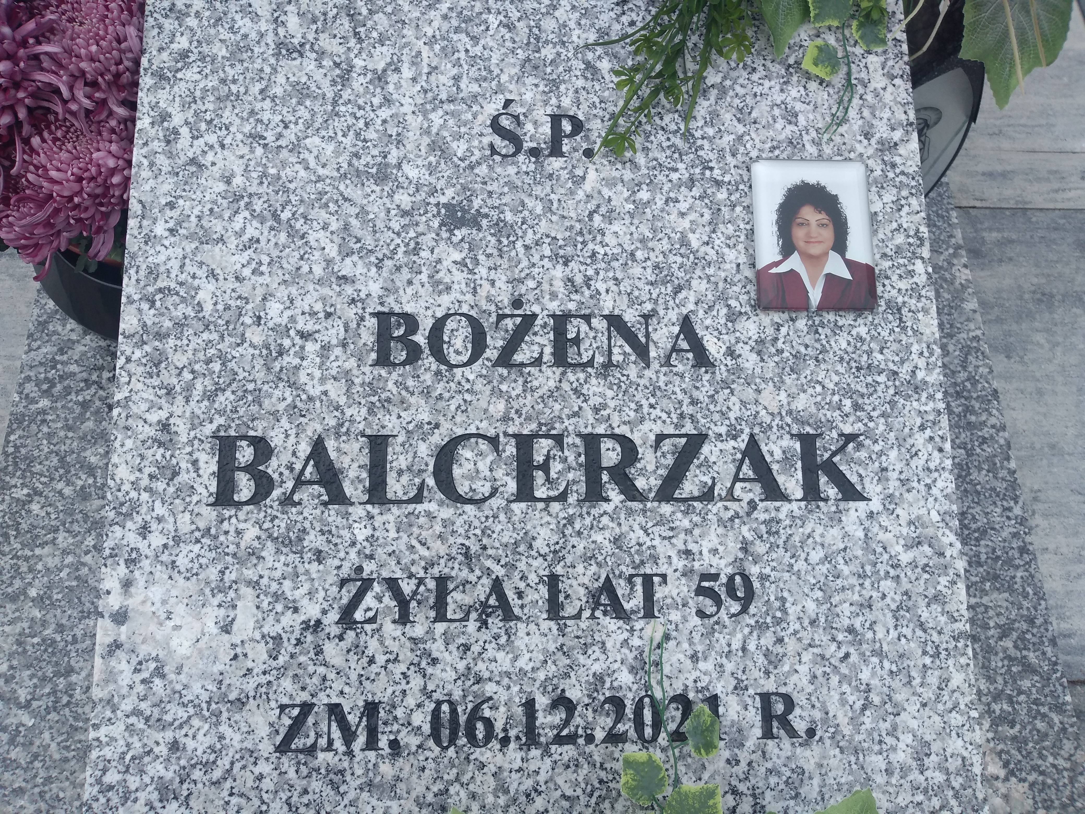 Bożena Balcerzak 1962 Ostrołęka - Grobonet - Wyszukiwarka osób pochowanych