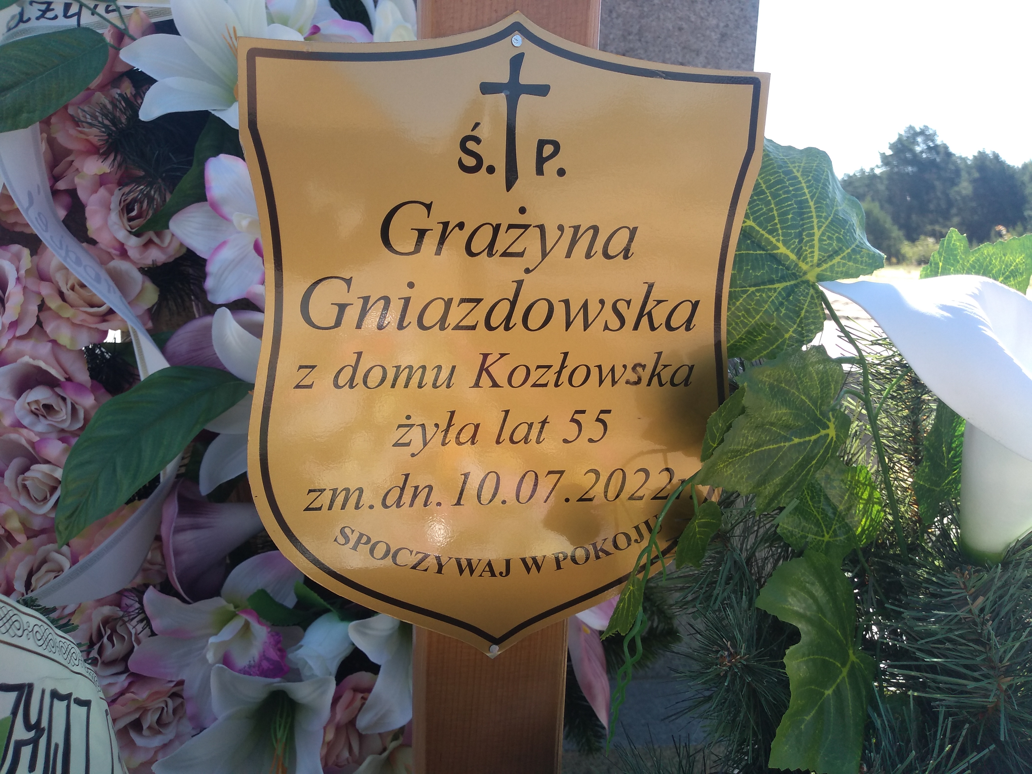 Grażyna Gniazdowska  1967 Ostrołęka - Grobonet - Wyszukiwarka osób pochowanych