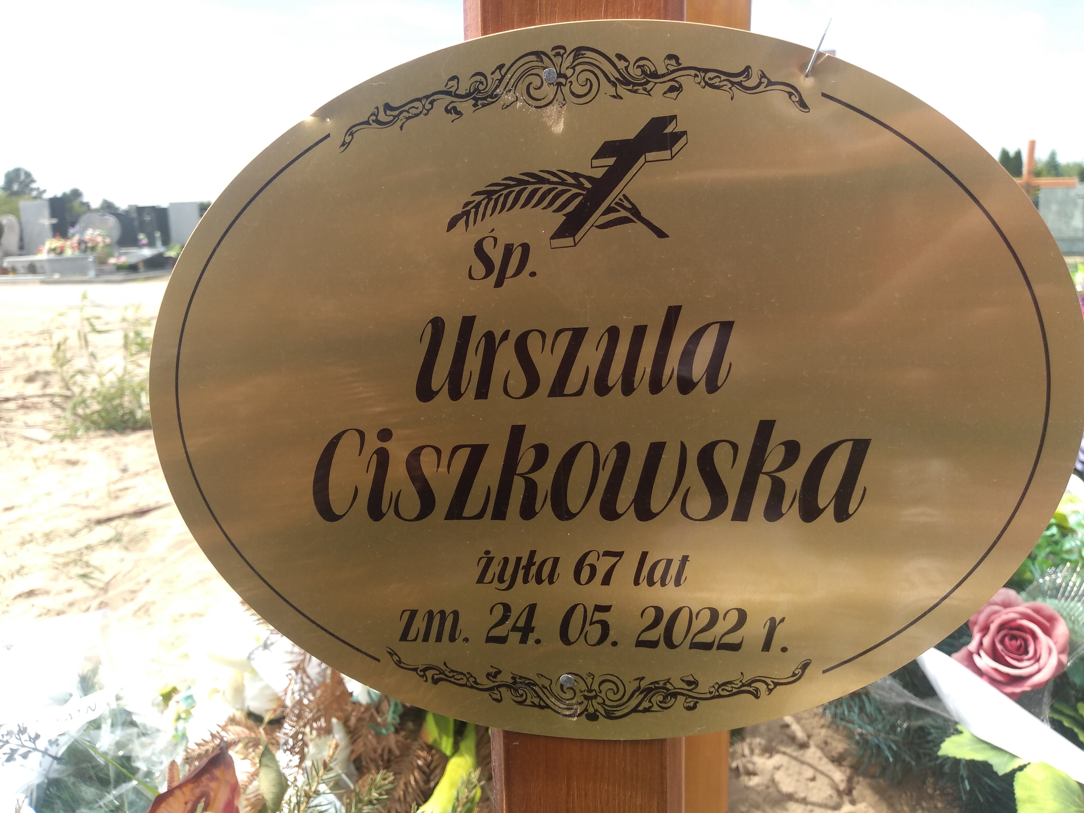 Urszula Ciszkowska  1955 Ostrołęka - Grobonet - Wyszukiwarka osób pochowanych