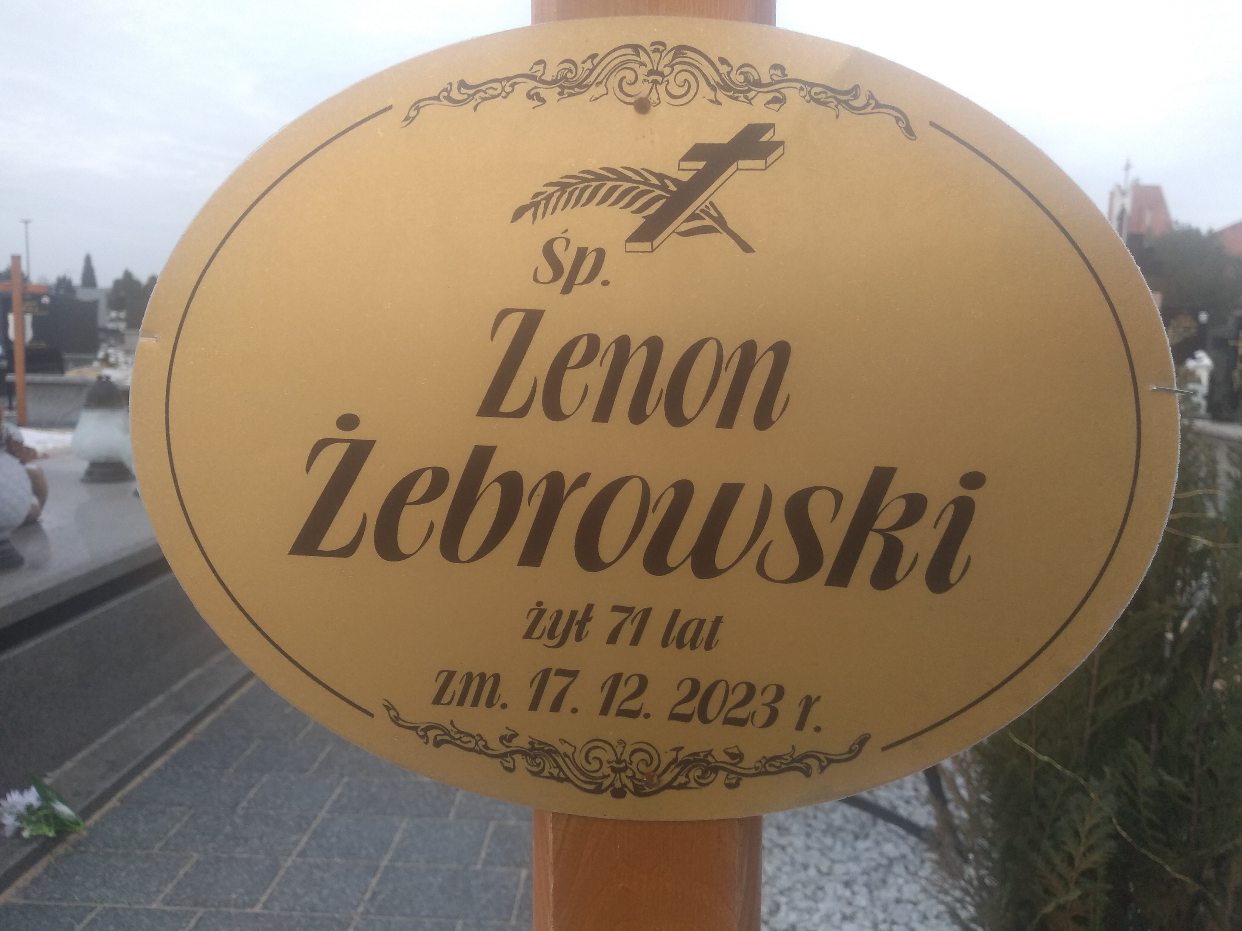 Zenon Żebrowski 1952 Ostrołęka - Grobonet - Wyszukiwarka osób pochowanych